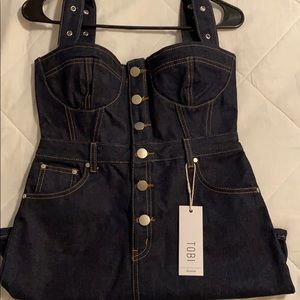 Mini denim dress!